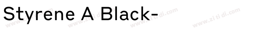 Styrene A Black字体转换 Styrene A Black字体转换